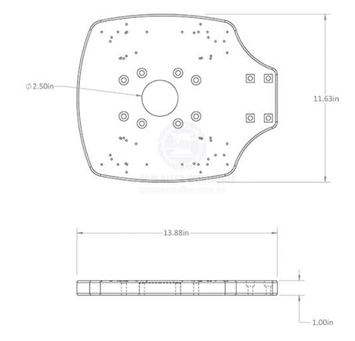 SEAVIEW MODULAR PLATE TO FIT STARLINK FLAT PANEL - Bosuns Boat