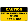 Set Parking Break Decal 10 Pack