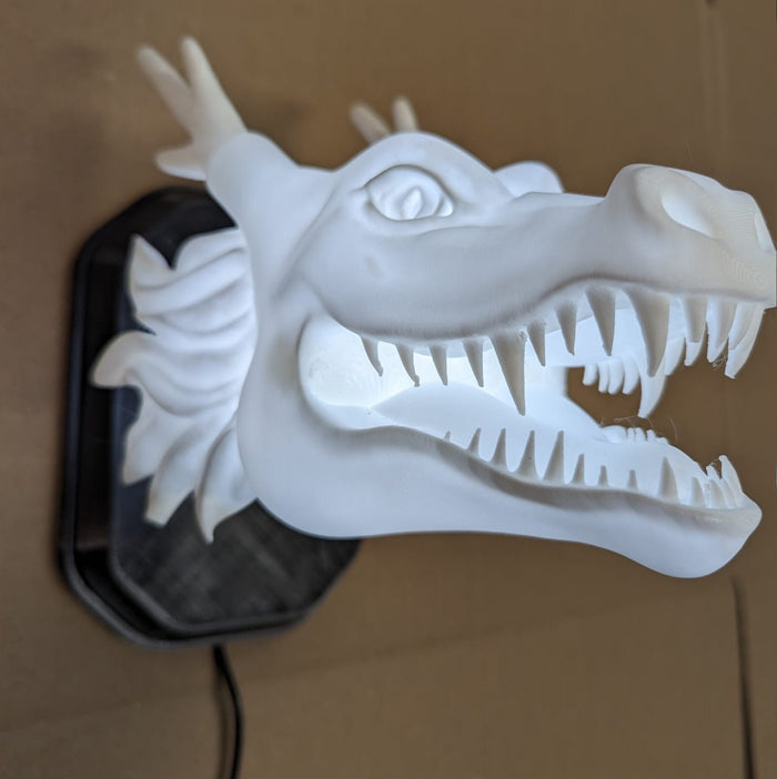Shenron Inspired Wall Trophy Lamp – 3D Printed LED Anime Decor