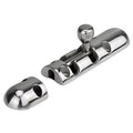 Stainless Steel Rounded Slim Barrel Bolt - Exposed Mount Holes