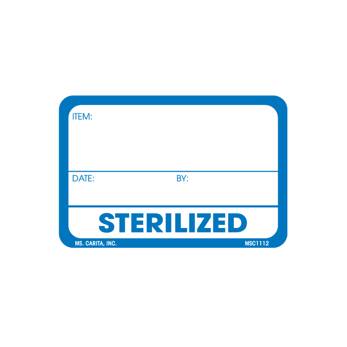 Sterilized Labels, 2 inch x 3 Inch, 500 per Roll