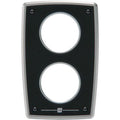 Vetus Aluminium Extension Panel for 2 Extra Gauges (154 x 100mm) - Black