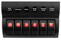 Viper 6 Gang Switch Panel with Circuit Breakers - Pre-Wired - Bosuns Boat