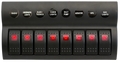 Viper 8 Gang Switch Panel With Circuit Breakers - Pre Wired - Bosuns Boat