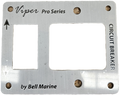 Viper Aluminium Combo Faceplate For Led Switch And Circuit Breaker