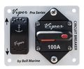 Viper Combo LED Up/Down Momentary Switch & 100A Circuit Breaker with Alloy Faceplate - Bosuns Boat