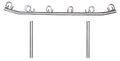 Viper DIY Universal 6-Way Rod Rack - Custom Leg Welding Required