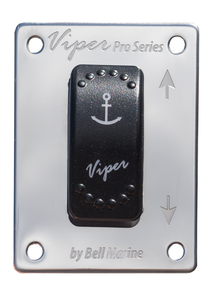 Viper LED Anchor Switch with Aluminium Faceplate