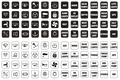 Viper LED Rocker Switch Name Plates - Black & White 12mm Square - Bosuns Boat