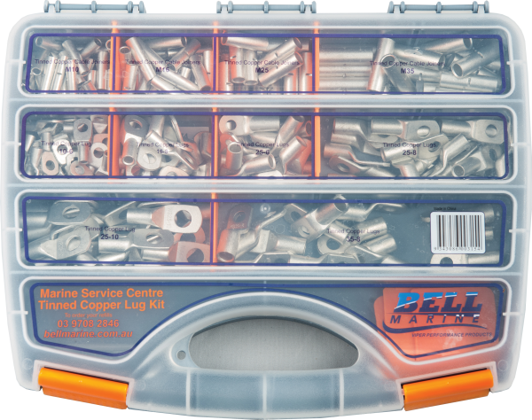 Viper Marine Lug Tinned Copper Lug Service Kit - 225 Pieces - Bosuns Boat