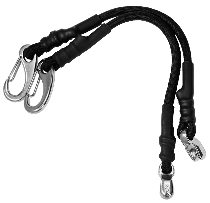 Viper Outrigger Bungee Cords with Stainless Steel Pulleys & Clips