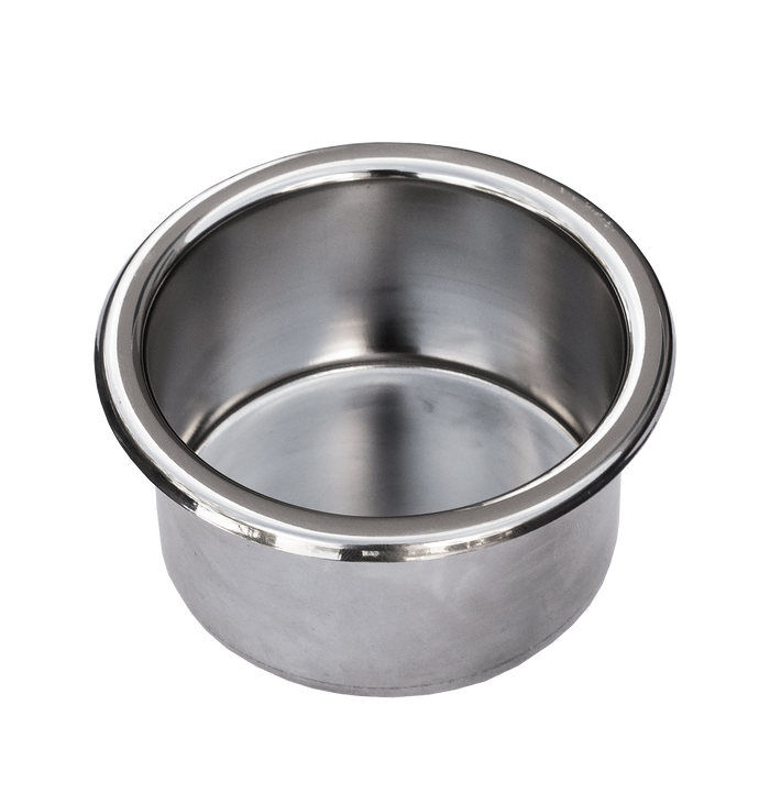 Viper Stainless Steel Cup Holder 73mm - Without Drain - Bosuns Boat