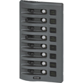 WeatherDeck 12V DC Waterproof Circuit Breaker Panel - Gray 8 Positions