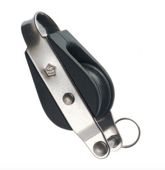 Wichard Marine Single plain bearing block - Sheave 25 - Fixed eye & becket - Bosuns Boat