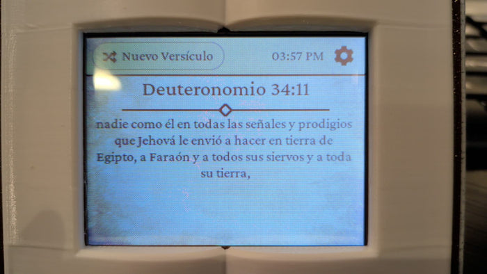 WiFi Bible Verse Display – Daily Scripture Reader, Christian Desk Display, Psalms & Bible Verses, Faith-Based Home Decor
