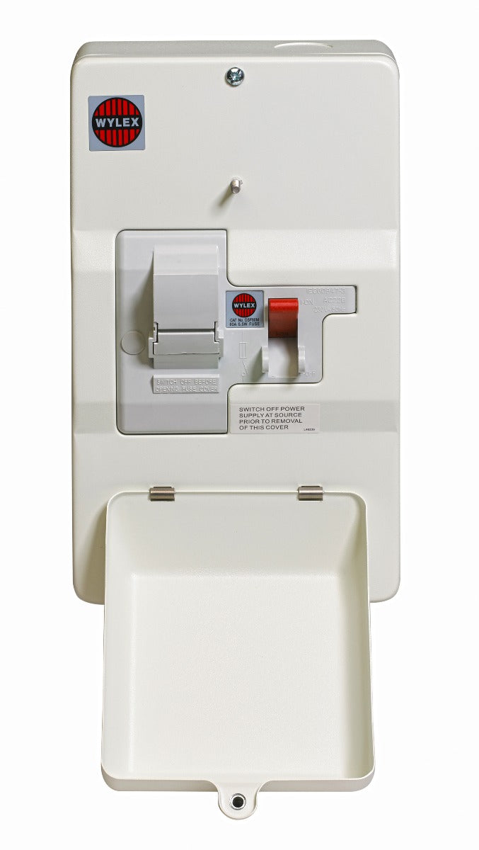 Wylex DSF80M 100A DP, Metal Enclosed, Domestic Switch Fuse with 80A Fuse Fitted