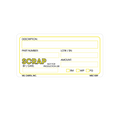 Yellow Scrap Labels, 2 Inch x 4 Inch, 500 per Roll
