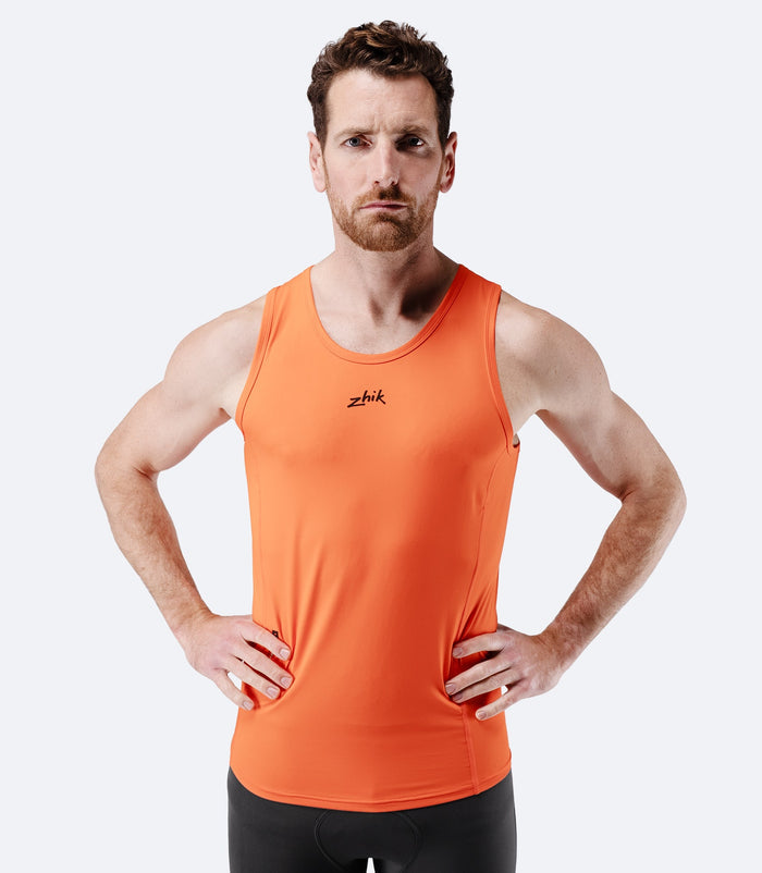 Zhik Mens Eco Spandex LT Race Singlet - Flame Red