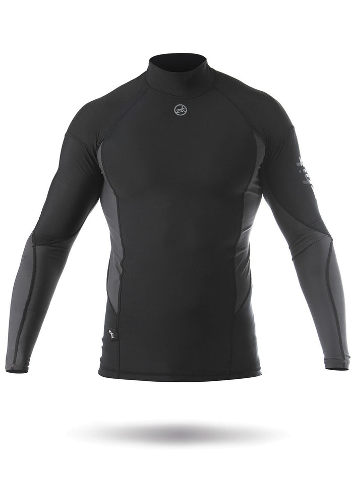 Zhik Mens Long Sleeve Spandex Top-BK-S