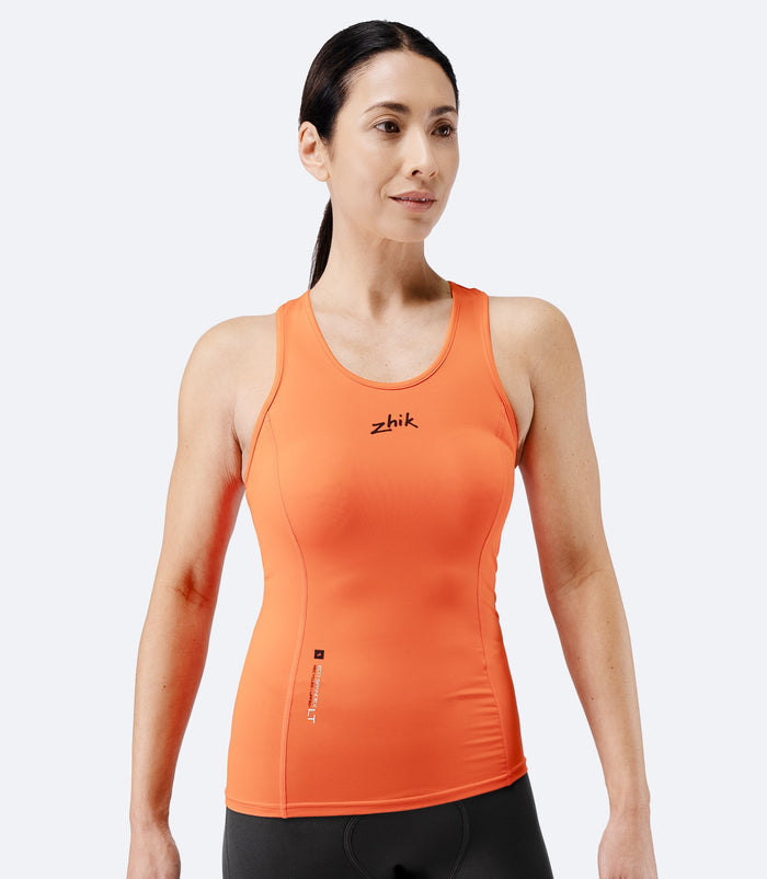 Zhik Womens Eco Spandex LT Race Singlet - Flame Red