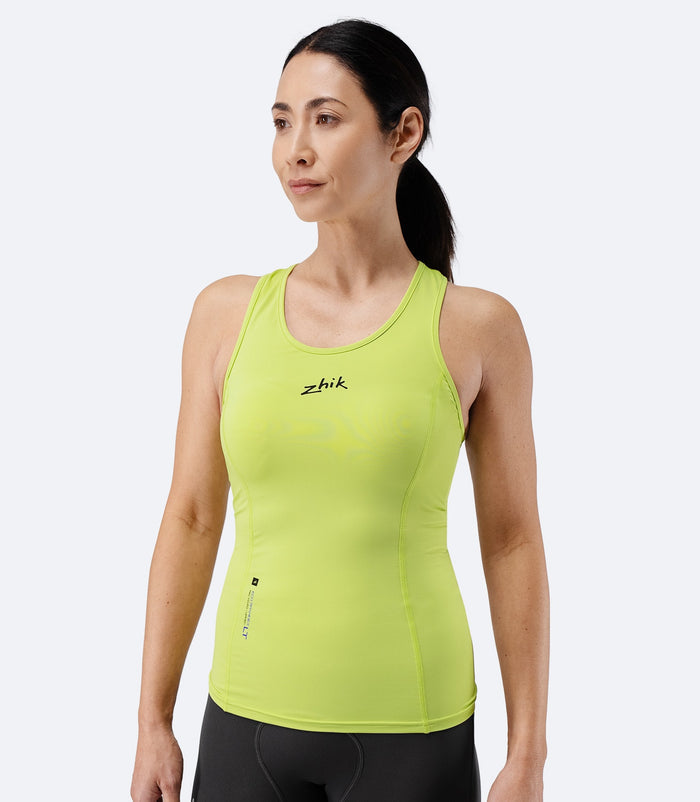 Zhik Womens Eco Spandex LT Race Singlet - Lime